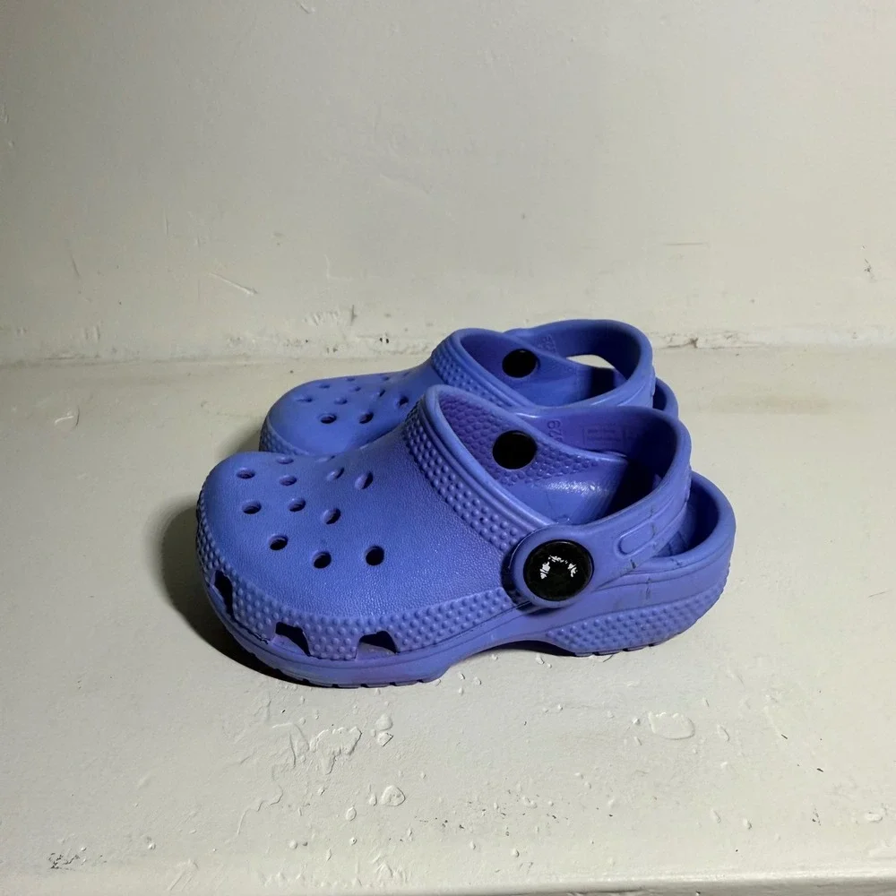 Crocs Clogs Classic Slip On Purple Kids Size C6